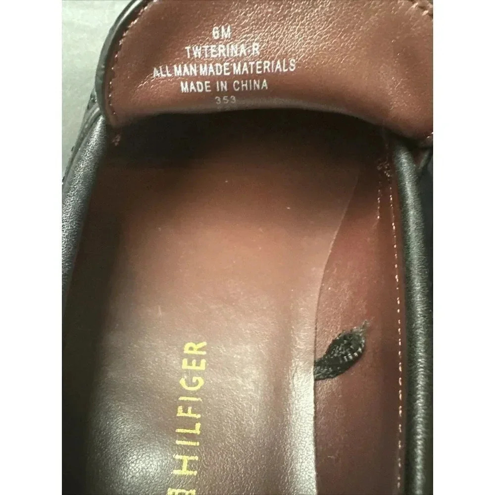 Tommy Hilfiger Black Loafer Women's Slip On Size 6 And 8 New - Picture 14 of 16